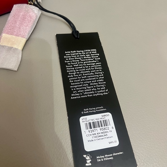 NWT COACH Disney Mickey Mouse X Keith Haring Madison Shoulder Bag 19 $495 - Picture 13 of 16